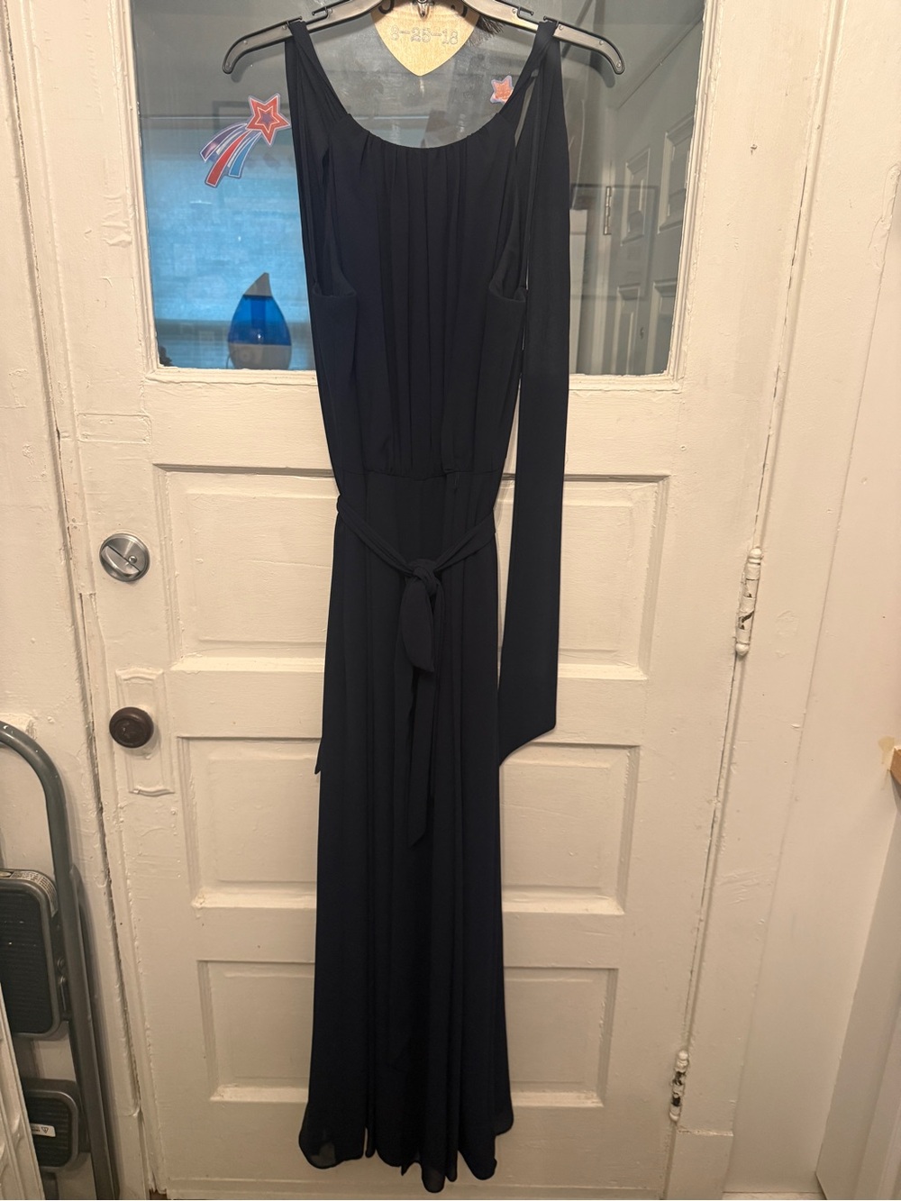 Vince Camuto Women’s Navy Blue Halter One-Piece Pantsuit